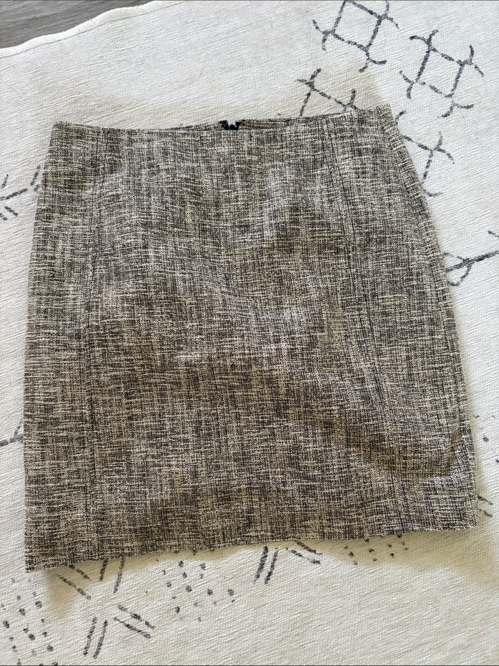 Loft Classic Women’s Tweed Mini Skirt in Gray